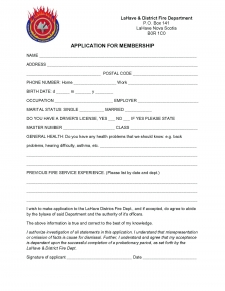 Membership Application